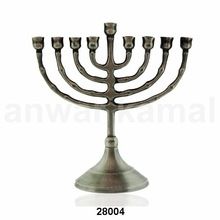 Metal Menorah Church Candle Holder