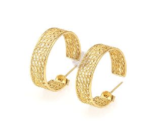 Thick Gold Plated Earrings