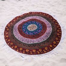 Round mandala beach towel tapestry