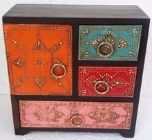 Hand painted Antique Vintage wooden drawer-A