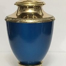 Blue Adult Cremation Urn