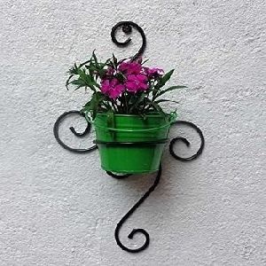 Green Wrought Irons Wall Planters