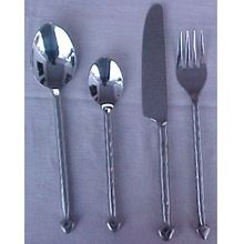 Loop Style Hand Made Steel Cutlery Set cutlery