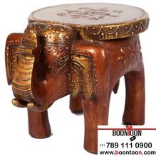 Wooden elephant style seat