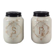 Mason Jar 2-Piece Salt and Pepper Shaker Set