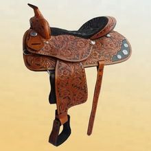 western leather saddle