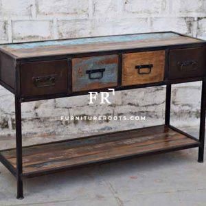 drawer console table