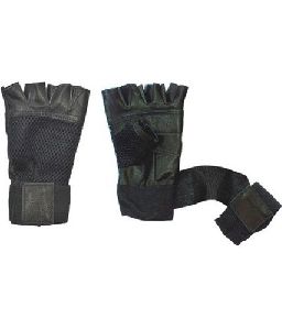 Leather Weightlifting Gloves