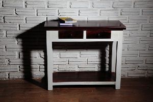 WHITE FINISH STUDY TABLE