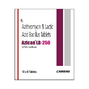 Azithromycin 250 mg & Lactic Acid Bacillus Tablets