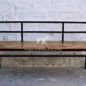 Wood Iron Bench