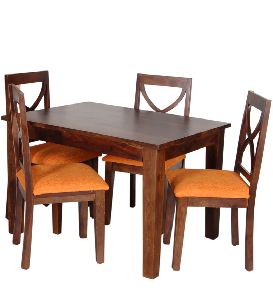 Mango Wood 4 Seater Dining Table Set