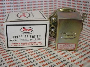 Dwyer Series 1900-1 Compact Low Differential Pressure Switch Range 0.40-1.6" W.C