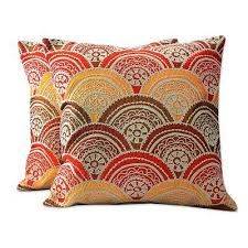 Round Cotton Embroidered Cushion Covers, For Hotel, Home, Cottages, Pattern : Printed