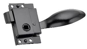Murga Lock With Spoon Type Black Finish Handle