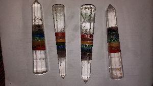 Crystal with Chakra Bonded Obelisk