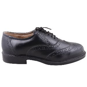 Men's Forever Leathers Black Brogue Shoe(FL-153)