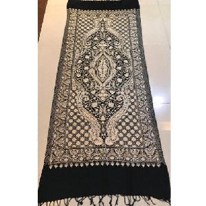 Black Pashmina Embroidered Shawl