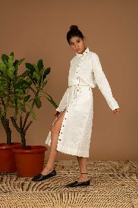 White Handloom Dress