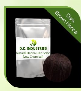 Dark Brown Henna Hair Color