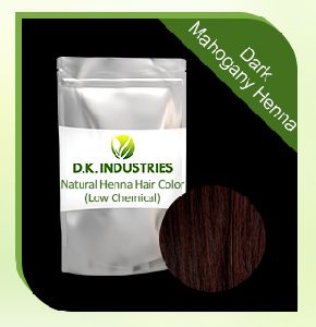 Dark Mahogany Henna Hair Color