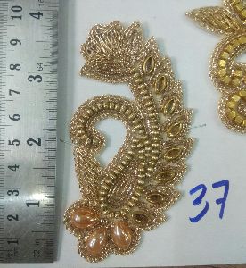 Handmade Embroidered Bullion Wire Leaf at Rs 10/piece, Ghaziabad
