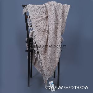 Cotton Stone Washed Thorw Blanket