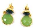Peridot/Iolite Gemstone Earring