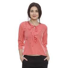 Plain Chiffon Women Top, Size : S, XL, XXL