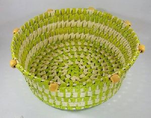 Palm Leaf Round Baskets