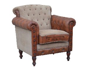 leather single seated sofa
