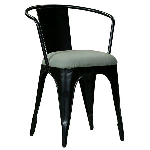 metal chair with cushion