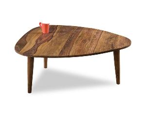 oval wooden coffee table