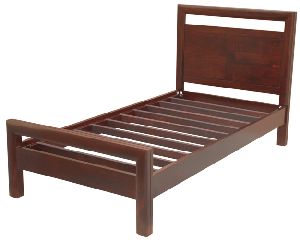 solid wood hotel bed