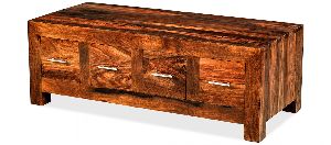 solid wood trunk coffee table