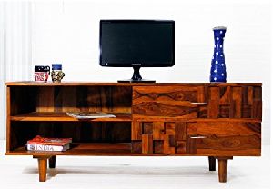 Solid Wood TV Unit