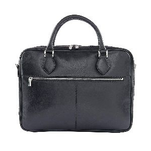 Black Leather Office Bag