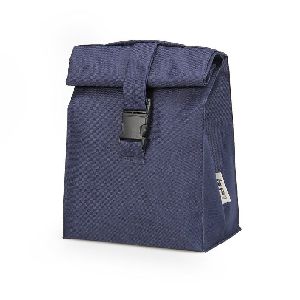 Blue Leather Picnic Bag