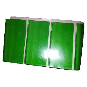 Green Barcode Label