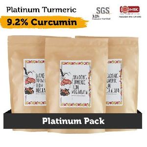 Lakadong Platinum 9.2% Curcumin Turmeric Combo Pack