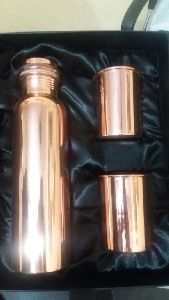 Copper 2 Glass & Bottle Set