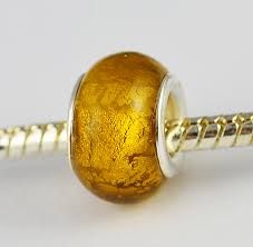 golden foil beads