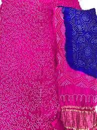 Bandhani Silk Dress Material