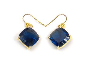 Iolite Quartz Gemstone Earring