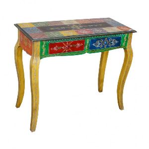 painted wooden console
