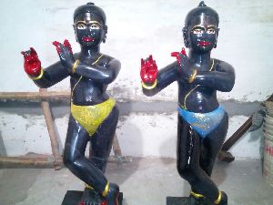 Black Marble Krishna Statue