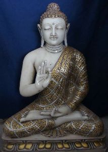 White Marble Buddha Statue