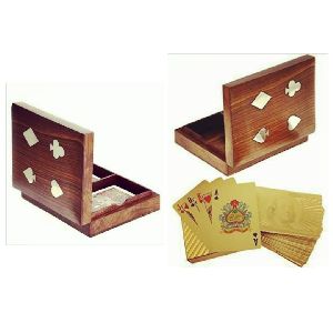 Wooden Playing Card Box Games