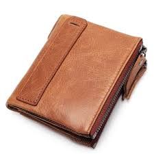 Leather Zipper Wallet