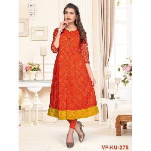 Party Wear Cotton Kurti